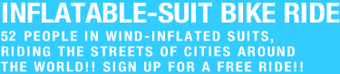 INFLATABLE SUIT BIKE RIDE
